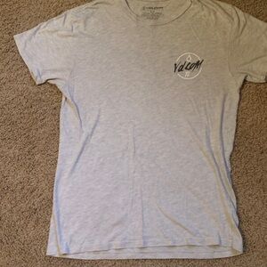 Volcom Light Gray Short Sleeve Tee small